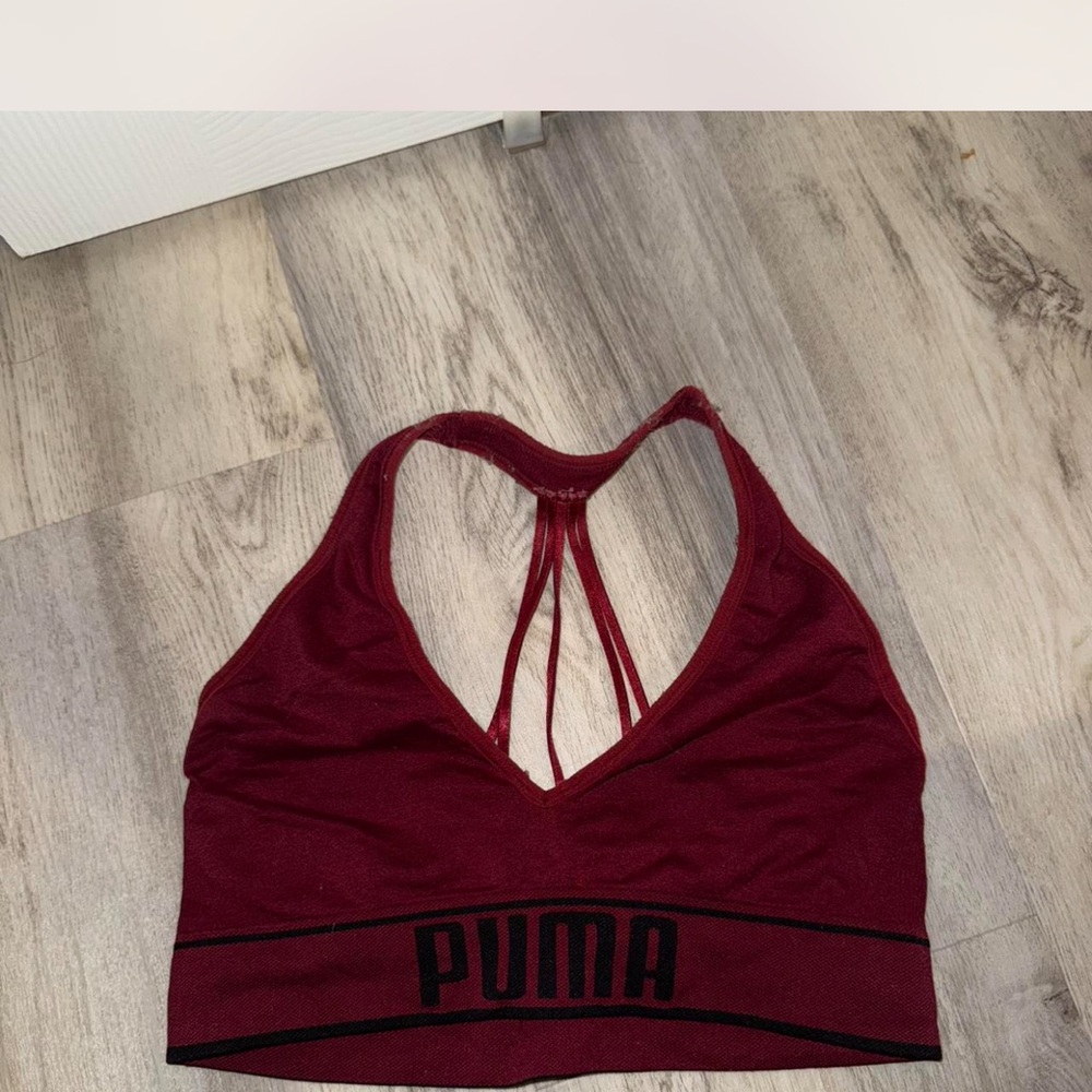 PUMA Women's Deep Red Sports Bra